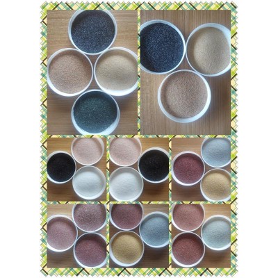 Natural Colored Sand Used in Texture Paint, Building Decoration, Terrazzo Aggregate, Real Stone Paint, Colored Sand Coating, Epoxy Colored Sand Floor